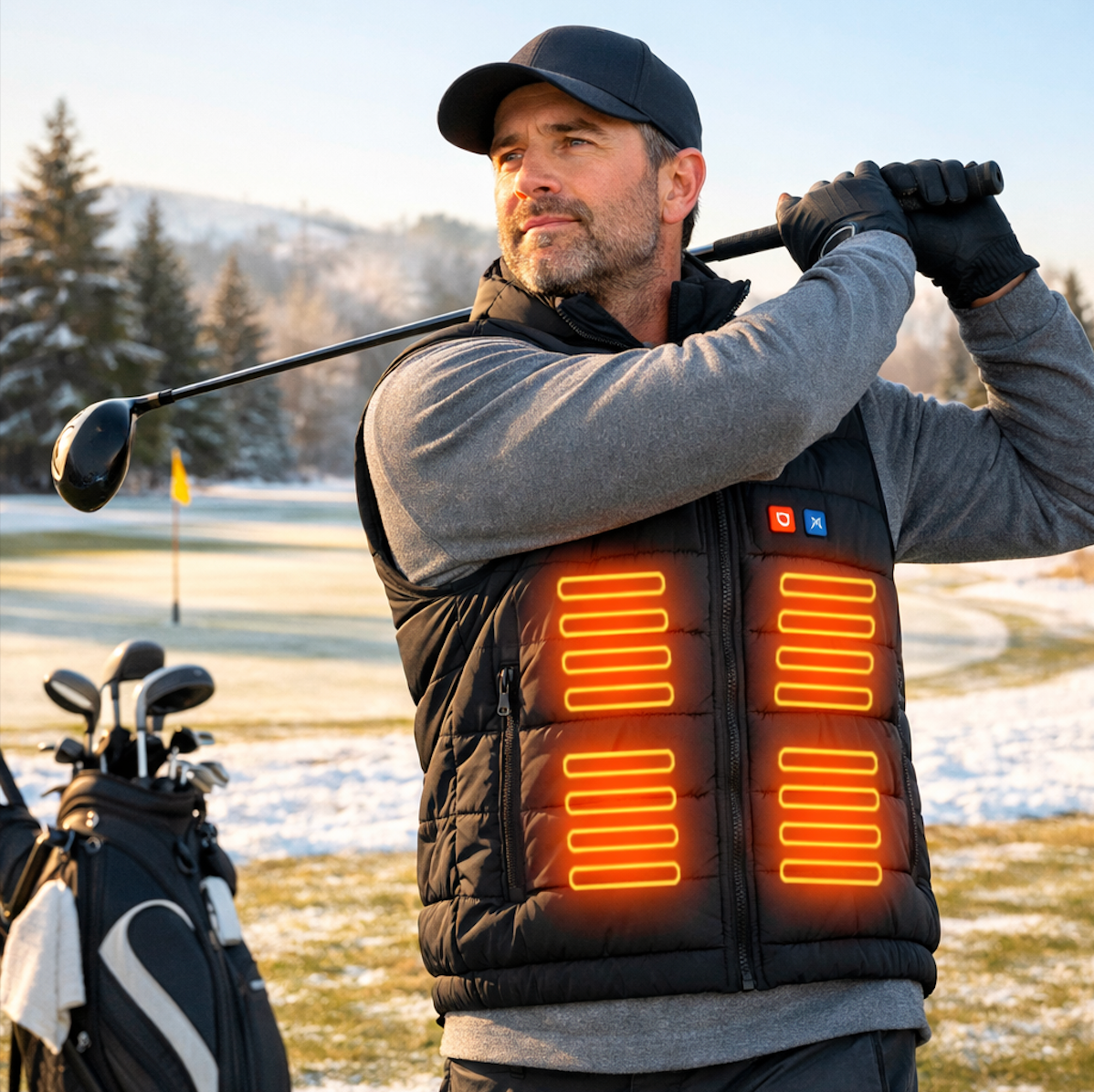 LITEGUEST Dual-Control Heated Vest – 17-Zone USB Heated Winter Vest