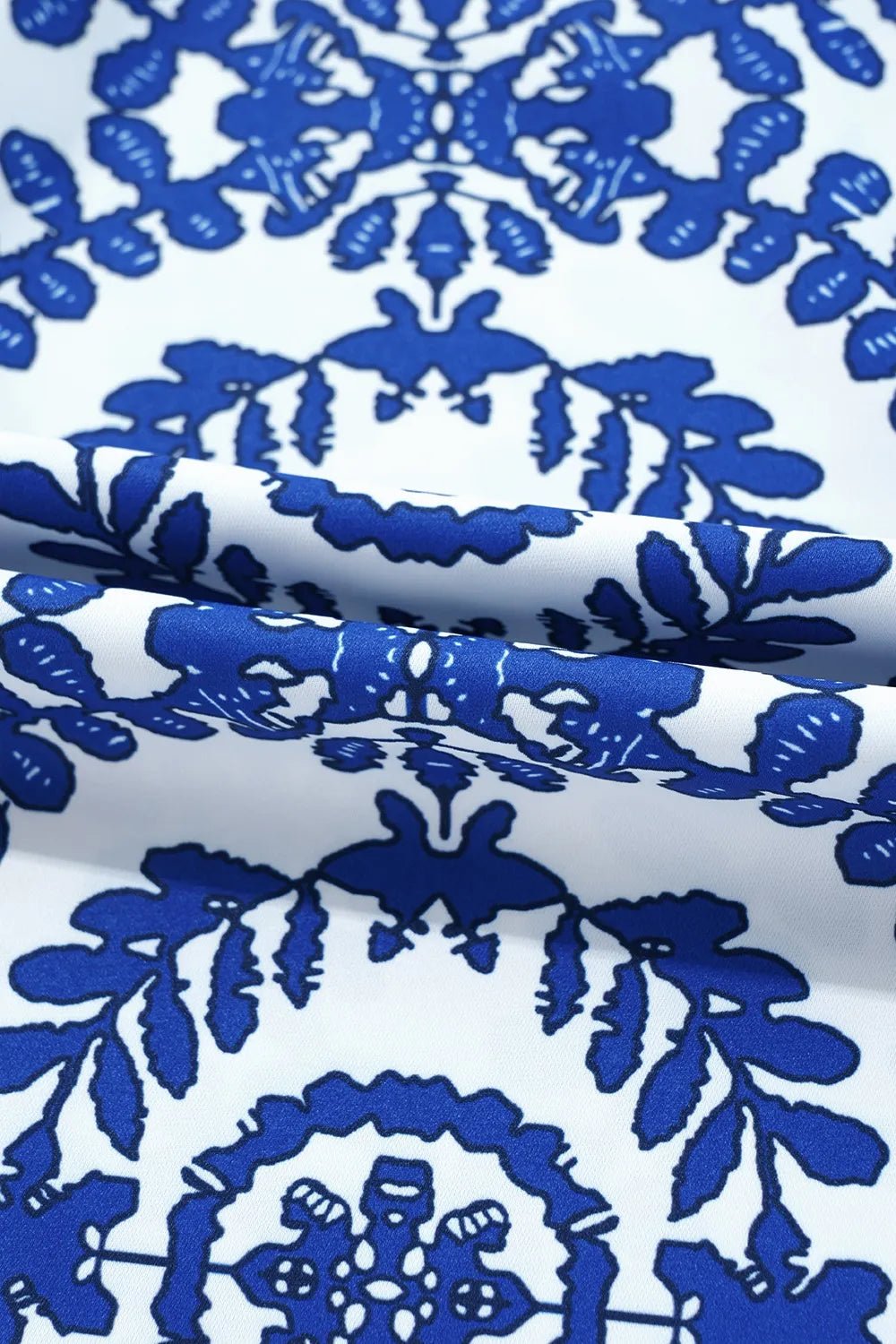 Printed Crew Neck Sleeveless Top – Blue for Shopify Collective (14 view)