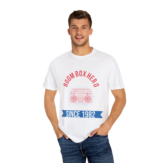 Boom Box Hero Since [Your Year] – Personalized Retro T-Shirt