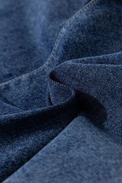 Asymmetrical Denim Skort with Pockets – Medium for Shopify Collective (8 view)