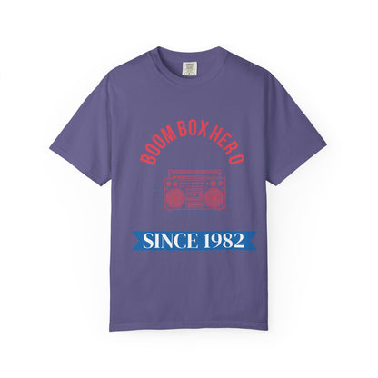 Boom Box Hero Tee – Vintage Boombox Graphic T-Shirt 'Since 1982'