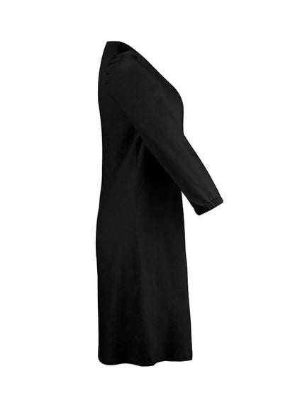 Full Size V - Neck Half Sleeve Dress – Black for Best Sellers (13 view)