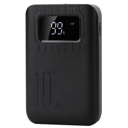 Portable Mini Power Bank – Pocket Charger with LCD Display & Flashlight