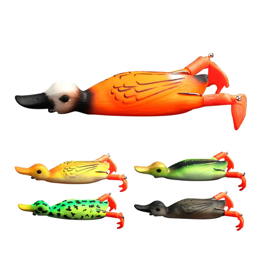 Duck Topwater Lure Set – 5PCS Weedless Soft Baits for Bass & Trout | Realistic Floating Ducks – Duck