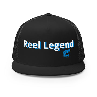 “Reel Legend” Trucker Cap – Classic Snapback Hat for Anglers – Black Fishing Gear by SbrTnHomes