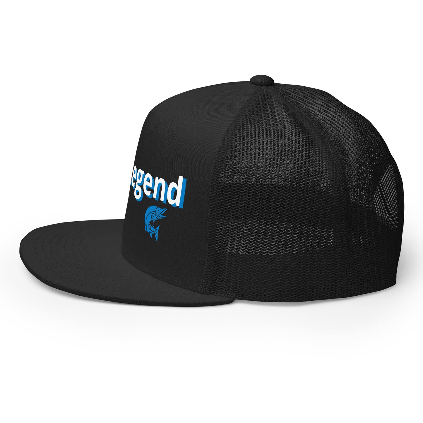 “Reel Legend” Trucker Cap – Classic Snapback Hat for Anglers – Black Fishing Gear by SbrTnHomes