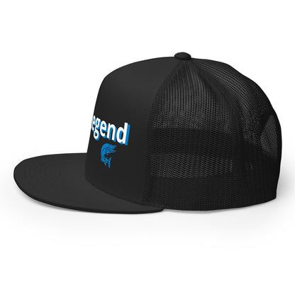 “Reel Legend” Trucker Cap – Classic Snapback Hat for Anglers – Black Fishing Gear by SbrTnHomes