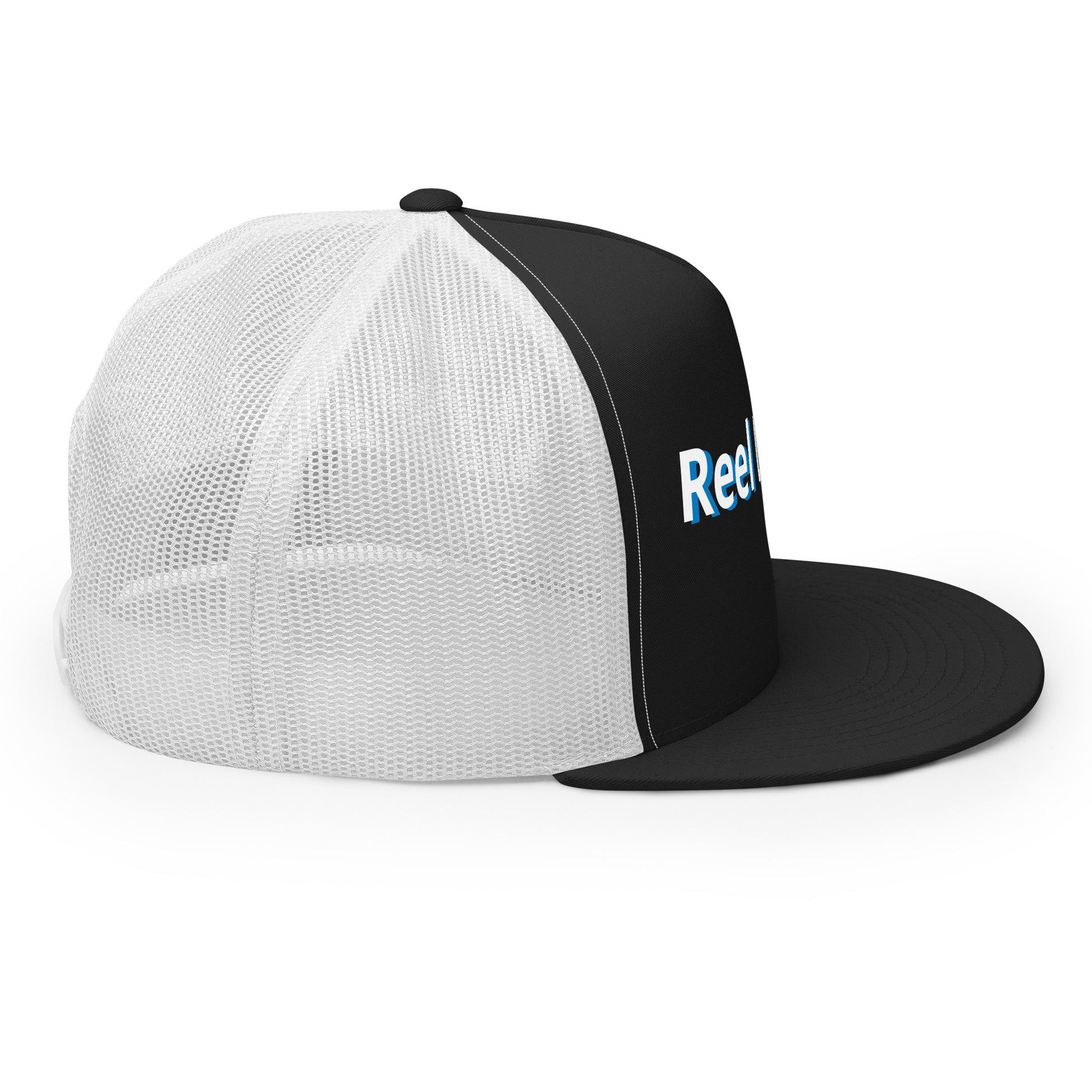 “Reel Legend” Trucker Cap – Classic Snapback Hat for Anglers – Black/ White Fishing Gear by SbrTnHomes