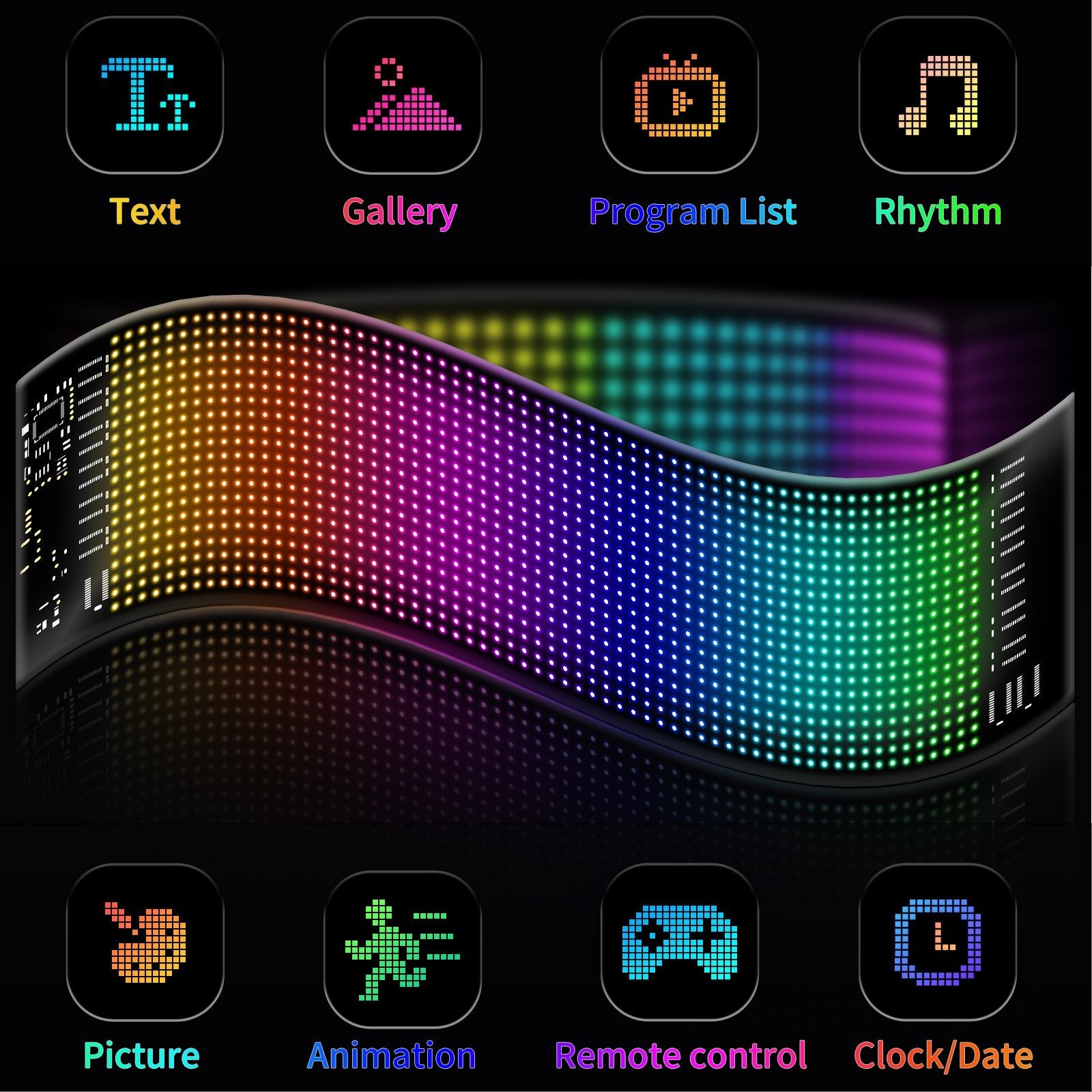 14 Inch Programmable Pixel Panel – Scrollable LED Display – electrioncs by Sbrtnhomes