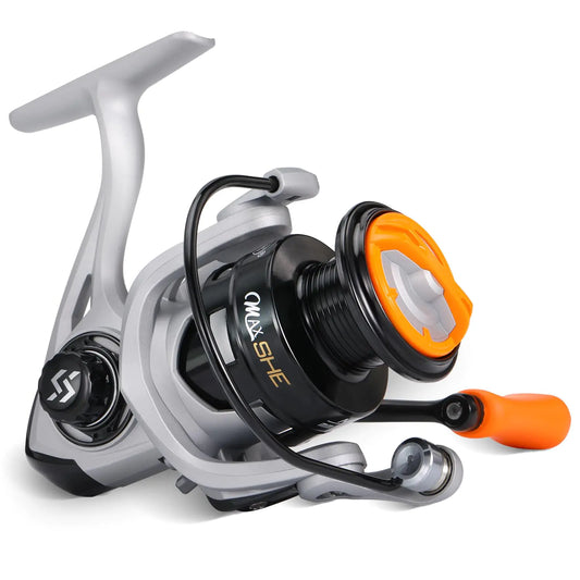 Sougayilang Ultralight Spinning Reel – 12+1 Bearings & 5.2:1 – MS2000-Orange Fishing Gear by SbrTnHomes