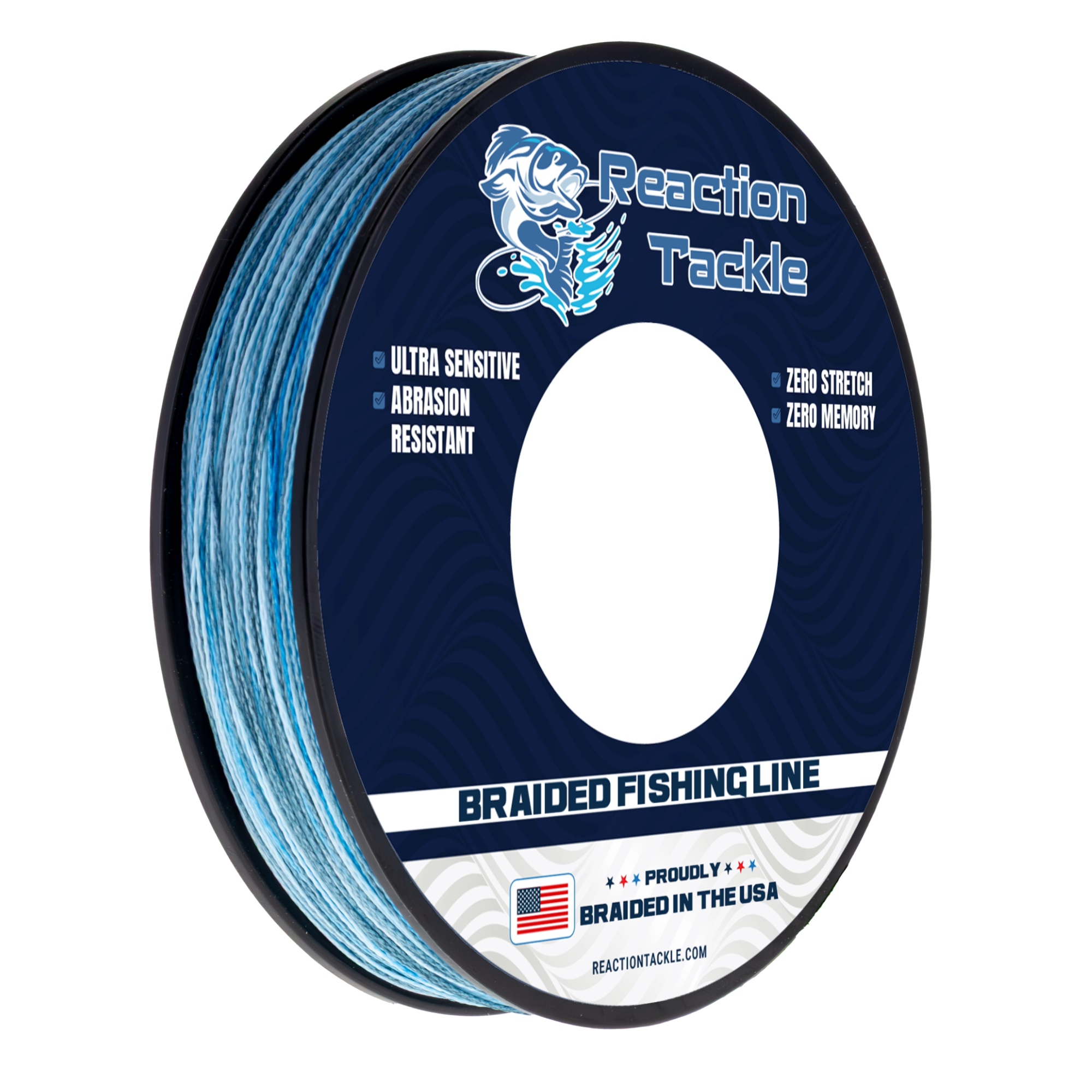 Reaction Tackle BRAIDED IN THE USA Fishing Line - X4 Reaction Tackle