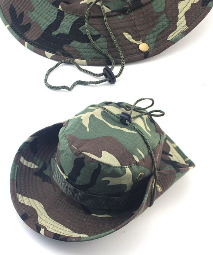 Boonie Bucket Hat – Camo Wide Brim Sun Cap for Fishing, – Apparel by SbrTnHomes