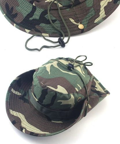 Boonie Bucket Hat – Camo Wide Brim Sun Cap for Fishing, – Apparel by SbrTnHomes
