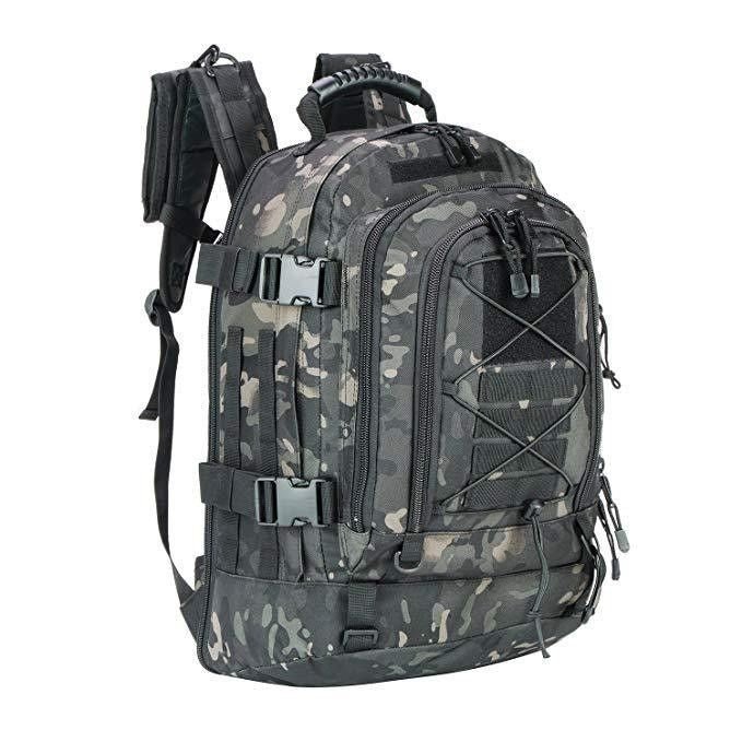 65L Tactical Backpack — Expandable MOLLE, Water - Resistant – A7 Backpack for 40 - 65l (2 view)