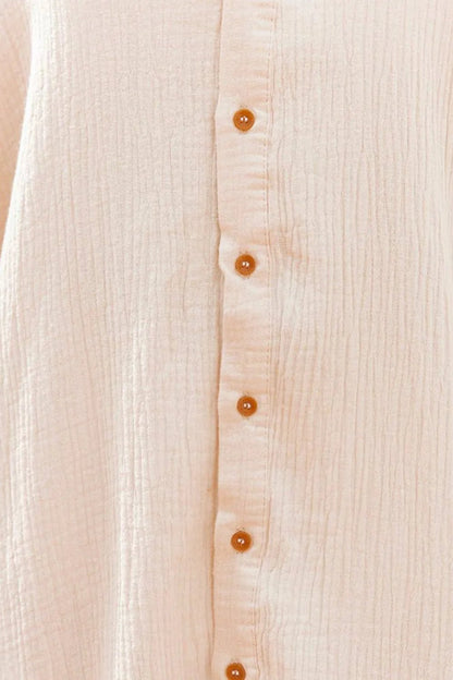 Button Down Short Sleeve Midi Shirt Dress – Khaki for Shopify Collective (17 view)