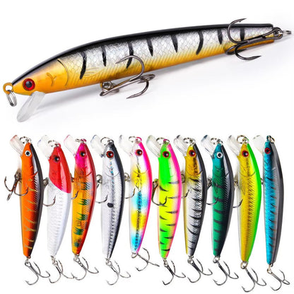 22pc Lure Kit – Hard & Soft Baits, Popper, Minnow, Frog, – Fishing Gear by SbrTnHomes