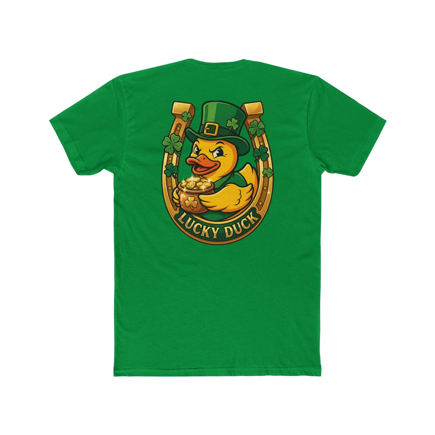 Lucky Duck St. Patrick's Day T-Shirt Printify
