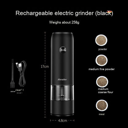 Rechargeable Electric Salt & Pepper Grinder Set – One Handed – Kitchen tool by SbrTnHomes