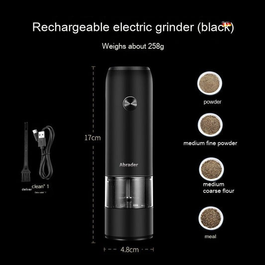 Rechargeable Electric Salt & Pepper Grinder Set – One Handed – Kitchen tool by SbrTnHomes