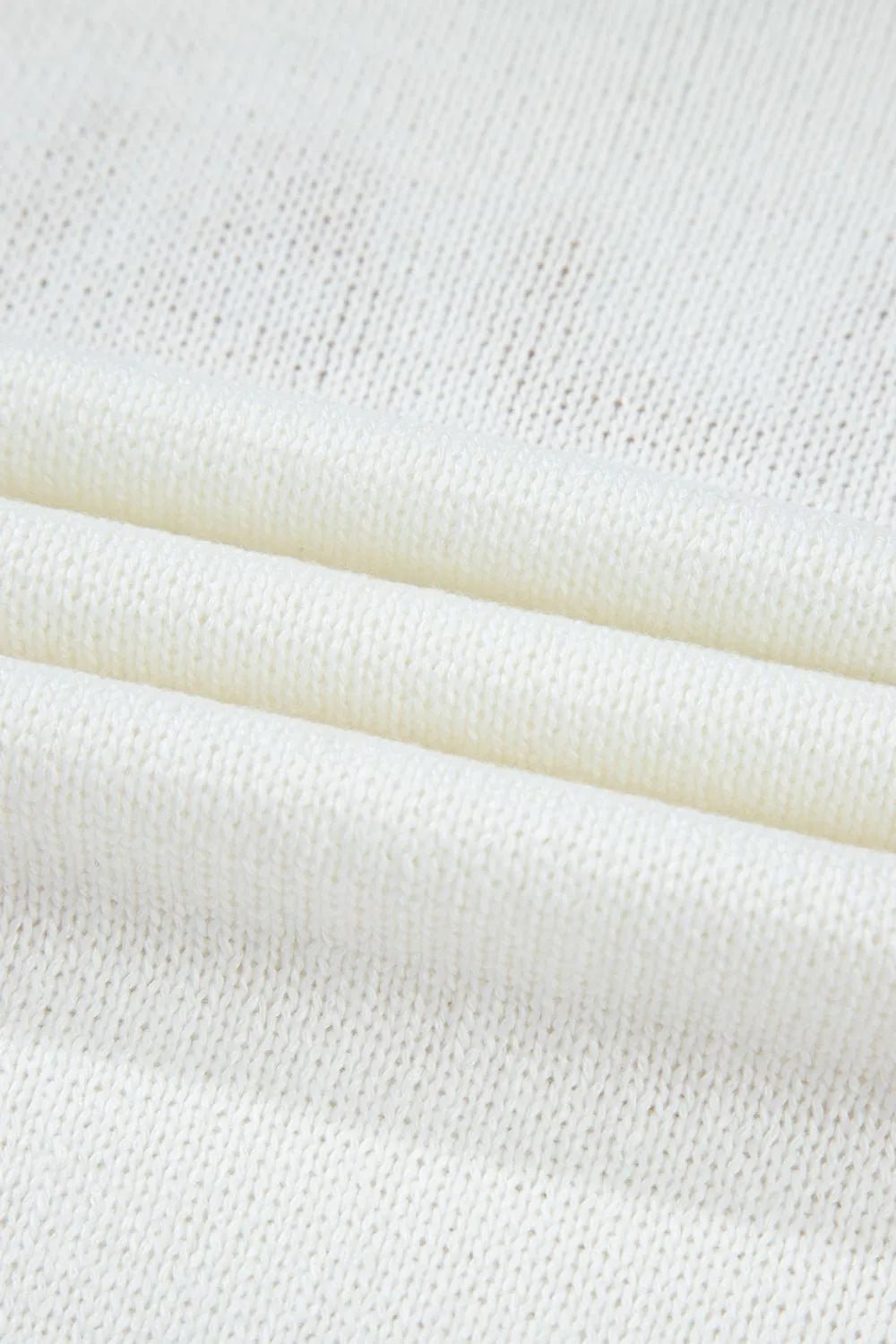 YEEHAW Stitch Edge Crew Neck Knit Top – White for Shopify Collective (12 view)