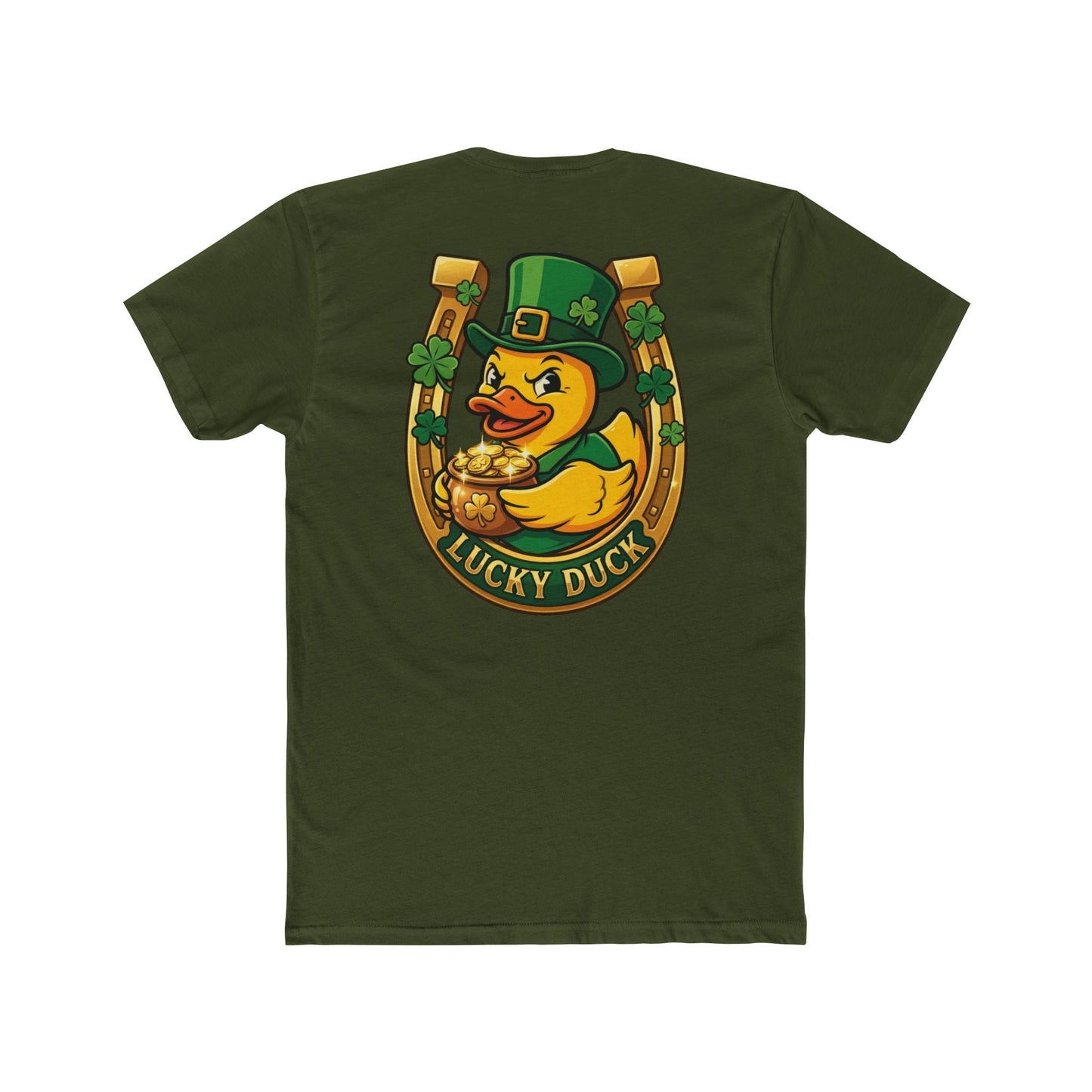 Lucky Duck St. Patrick's Day T-Shirt Printify