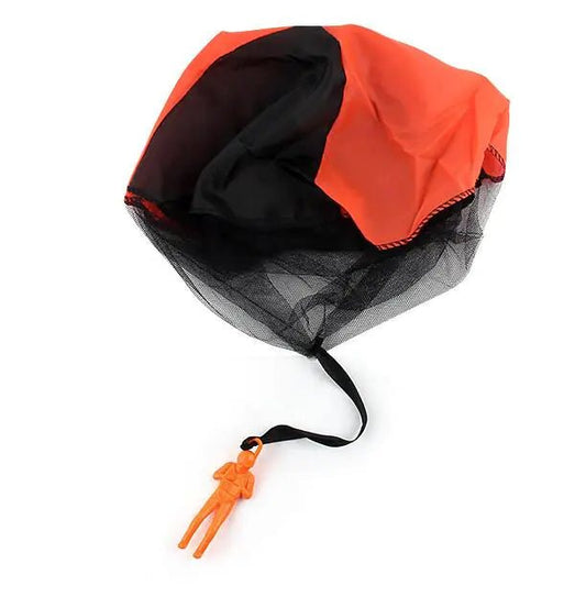 Parachute Toy for Kids – Hand Powered Outdoor Soldier Play | – Orange Toys for Active Play (2 view)