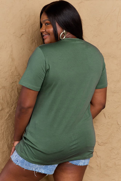 Simply Love Full Size Dog Slogan Graphic Cotton T-Shirt – Green by Simply Love