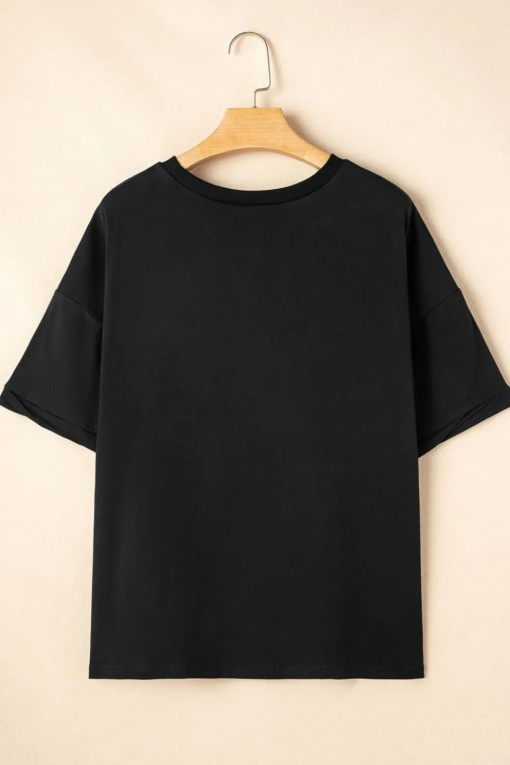 Loose Half Sleeve Hi Low Hem T Shirt – Black for Best Sellers (21 view)
