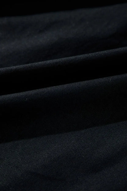 V Neck Ruffled Cap Sleeve Smocked Maxi Dress – Black for Shopify Collective (8 view)