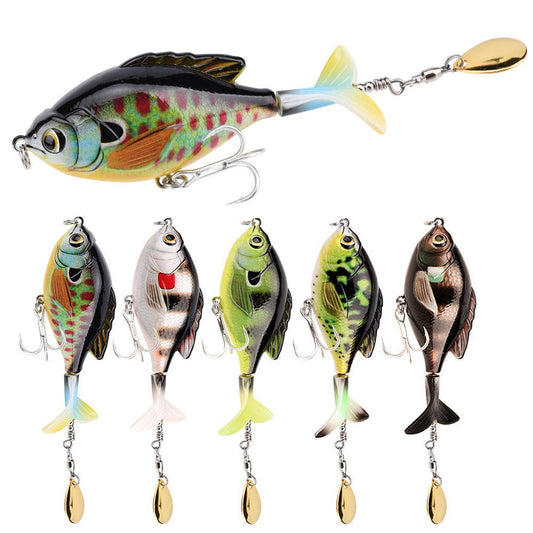 9.5cm Propeller Topwater Fishing Lure – Floating Rotary Bait with Wave Action | Fishing Gear – 5 models combination (box set) Fishing Gear for extendedship (1 view)