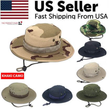 Boonie Bucket Hat – Camo Wide Brim Sun Cap for Fishing, – Apparel by SbrTnHomes