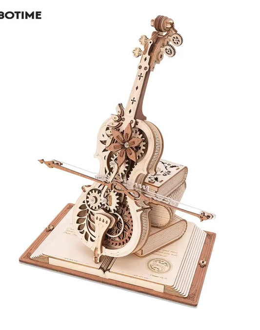 3D Wooden Cello Puzzle | Music Box DIY Kit – AMK63 Miscellaneous for artistry (1 view)