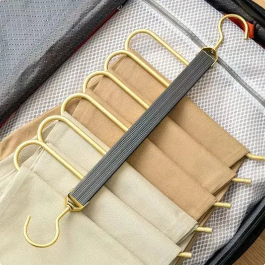 Multi - Function - Magic - Pants - Hangers | Shop Sbrtn Homes – Silver Accessories for decor (1 view)
