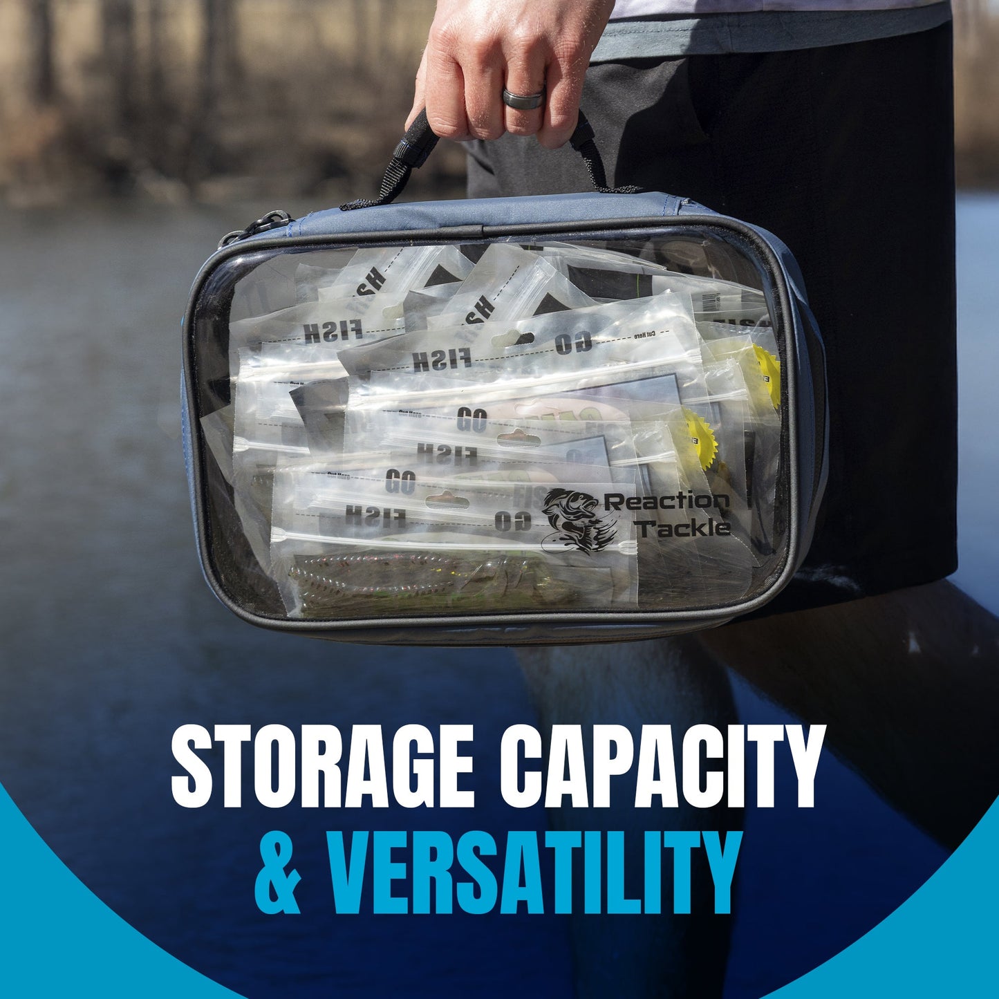 Reaction Tackle Clear Bait Binder and Tackle Storage - New