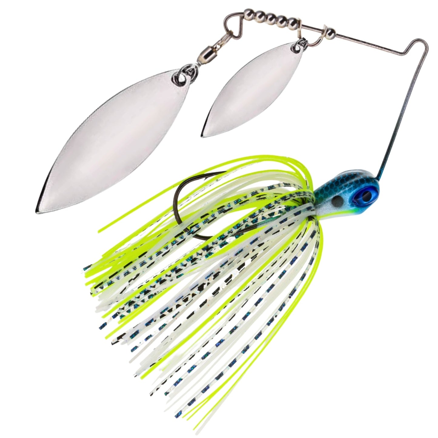 Reaction Tackle Lead Double Willow Blade Spinnerbait Jigs (3-Pack) - New
