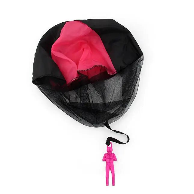 Parachute Toy for Kids – Hand Powered Outdoor Soldier Play | – Red Toys for Active Play (4 view)