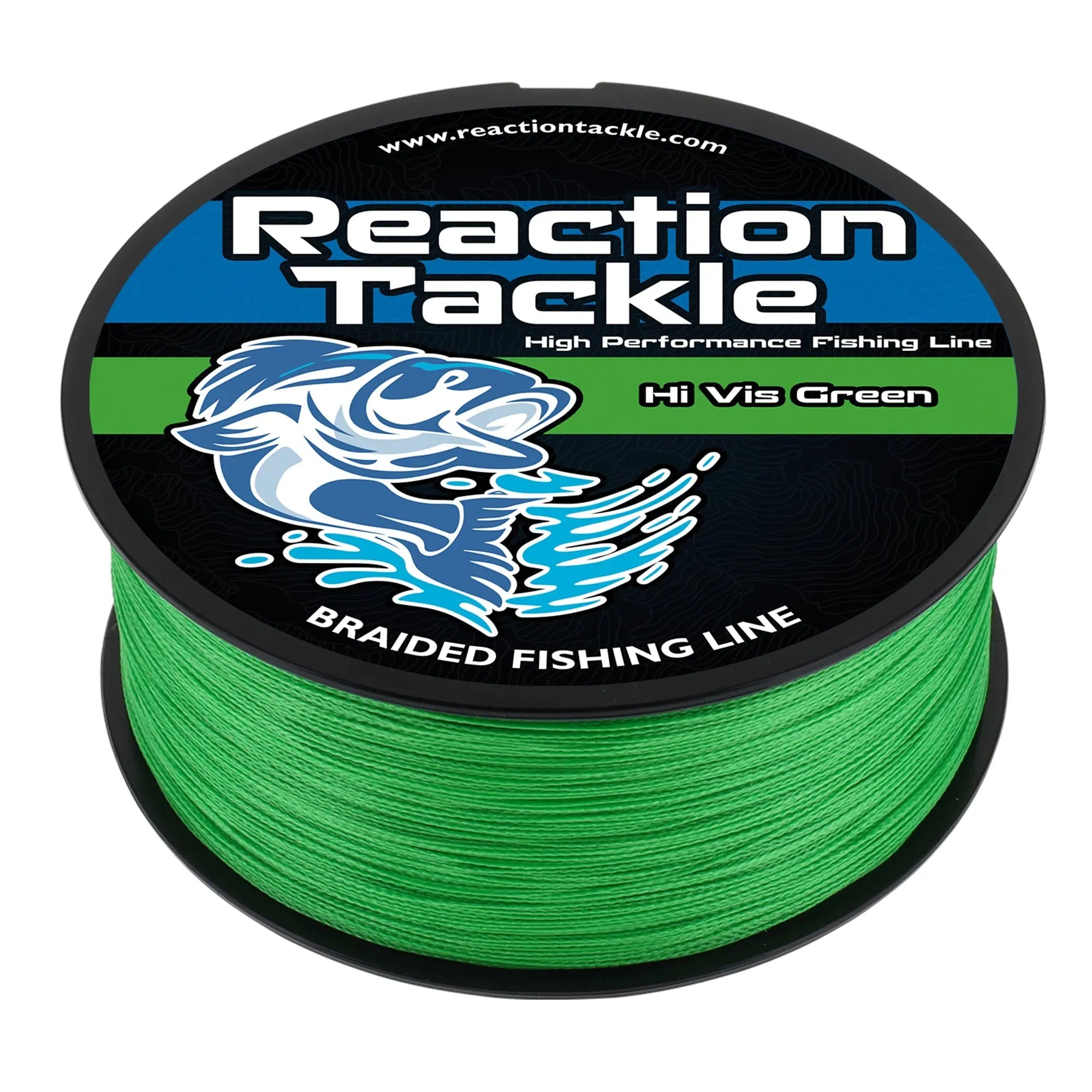 Reaction Tackle Braided Fishing Line - Hi-Vis Green - RM Outpost