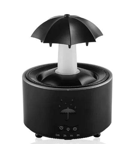 Rotating Aroma Humidifier | Essential Oil Diffuser – Black electrioncs for aromatherapy (1 view)