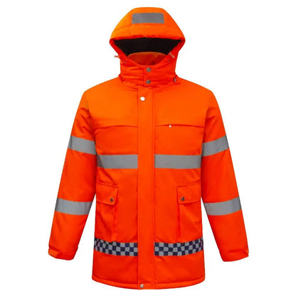LITEGUEST USB Heated Reflective Waterproof Work Jacket For Winter