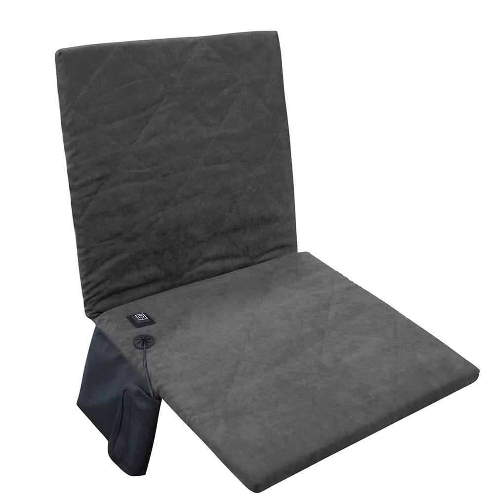 LITEGUEST Heated Outdoor Seat Cushion with Backrest – Winter Comfort