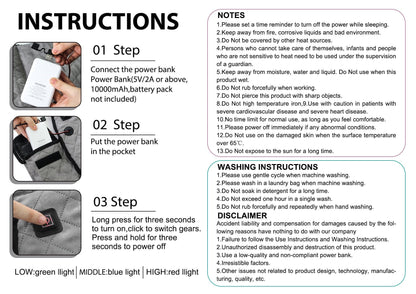LITEGUEST Heated Outdoor Seat Cushion with Backrest – Winter Comfort