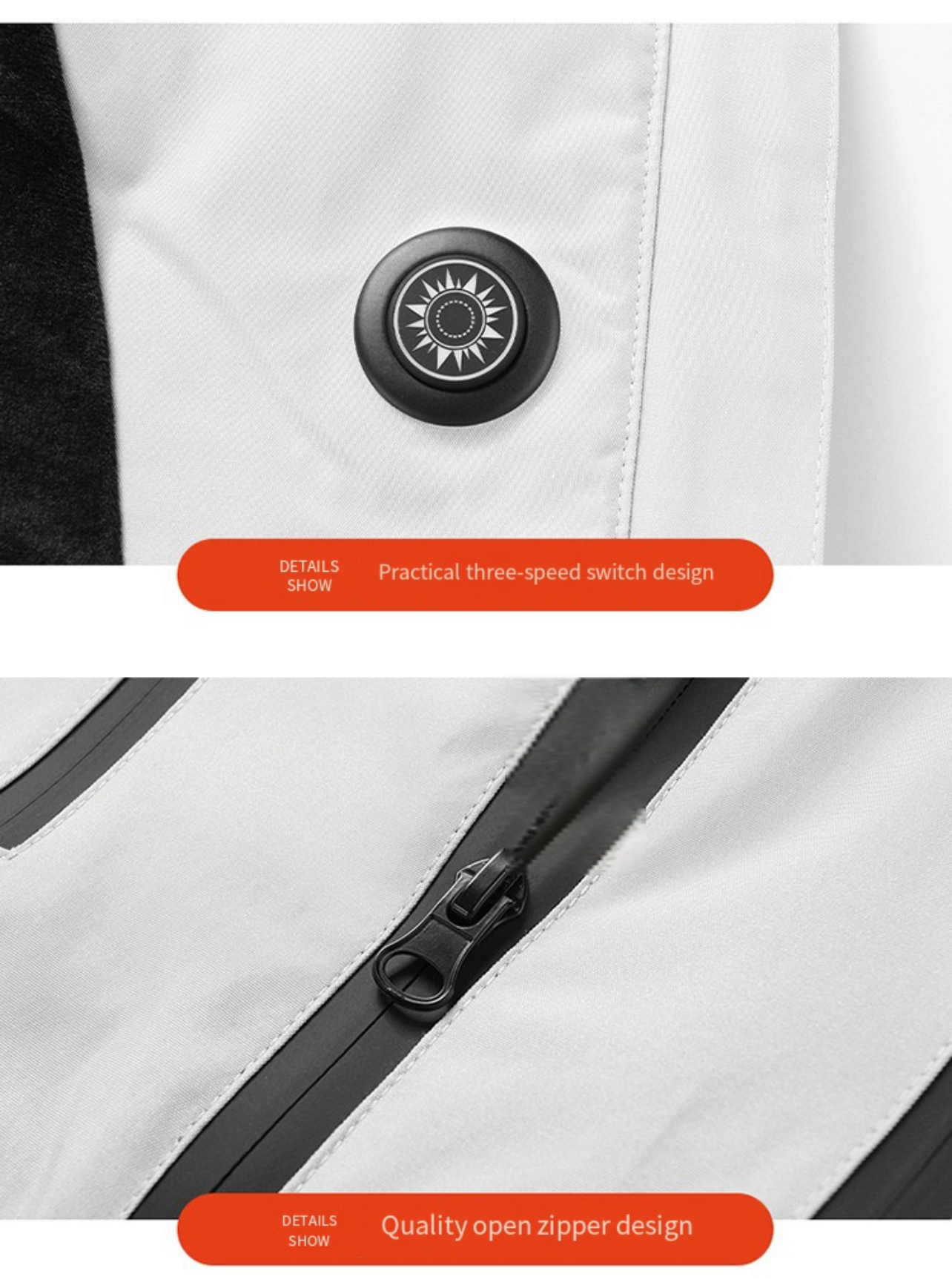 LITEGUEST Ski Waterproof 5-Zone Heated Jacket – USB Heated Winter Coat