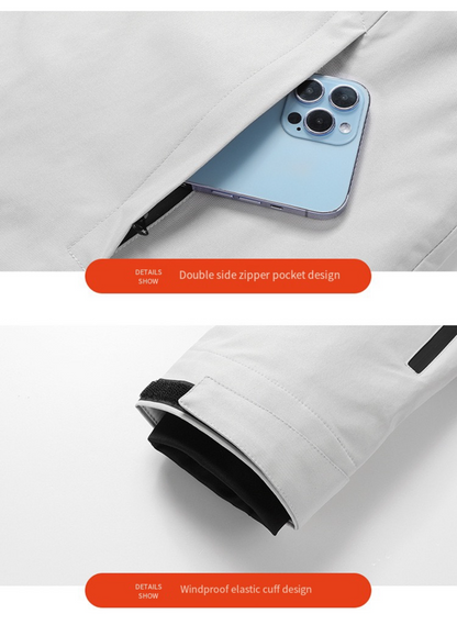 LITEGUEST Ski Waterproof 5-Zone Heated Jacket – USB Heated Winter Coat