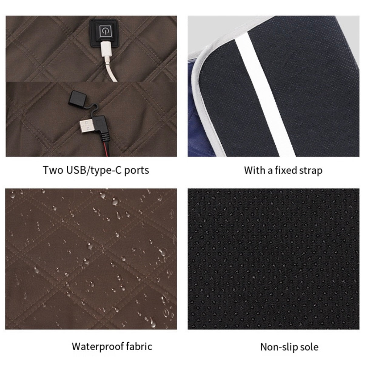 LITEGUEST Heated Seat Cushion – USB-Powered Outdoor Comfort