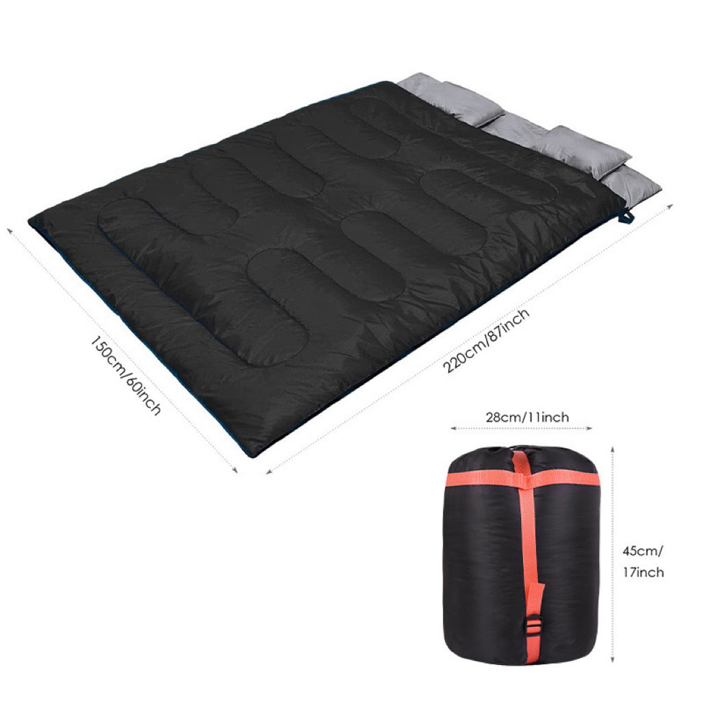 LITEGUEST USB Heated Sleeping Bag for 2 Adults – Outdoor Warmth