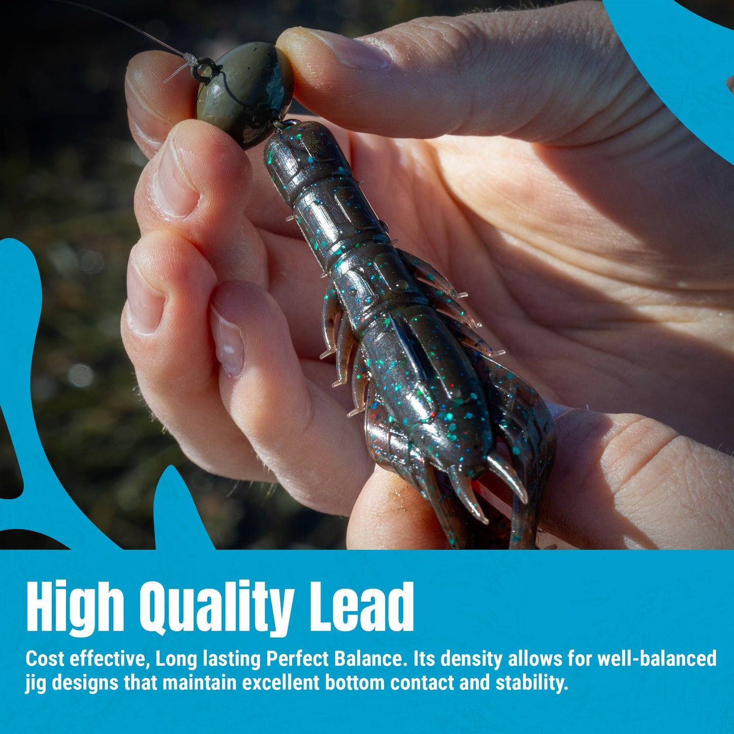 Reaction Tackle Lead Swing Football Jigs - 5-PACK - New