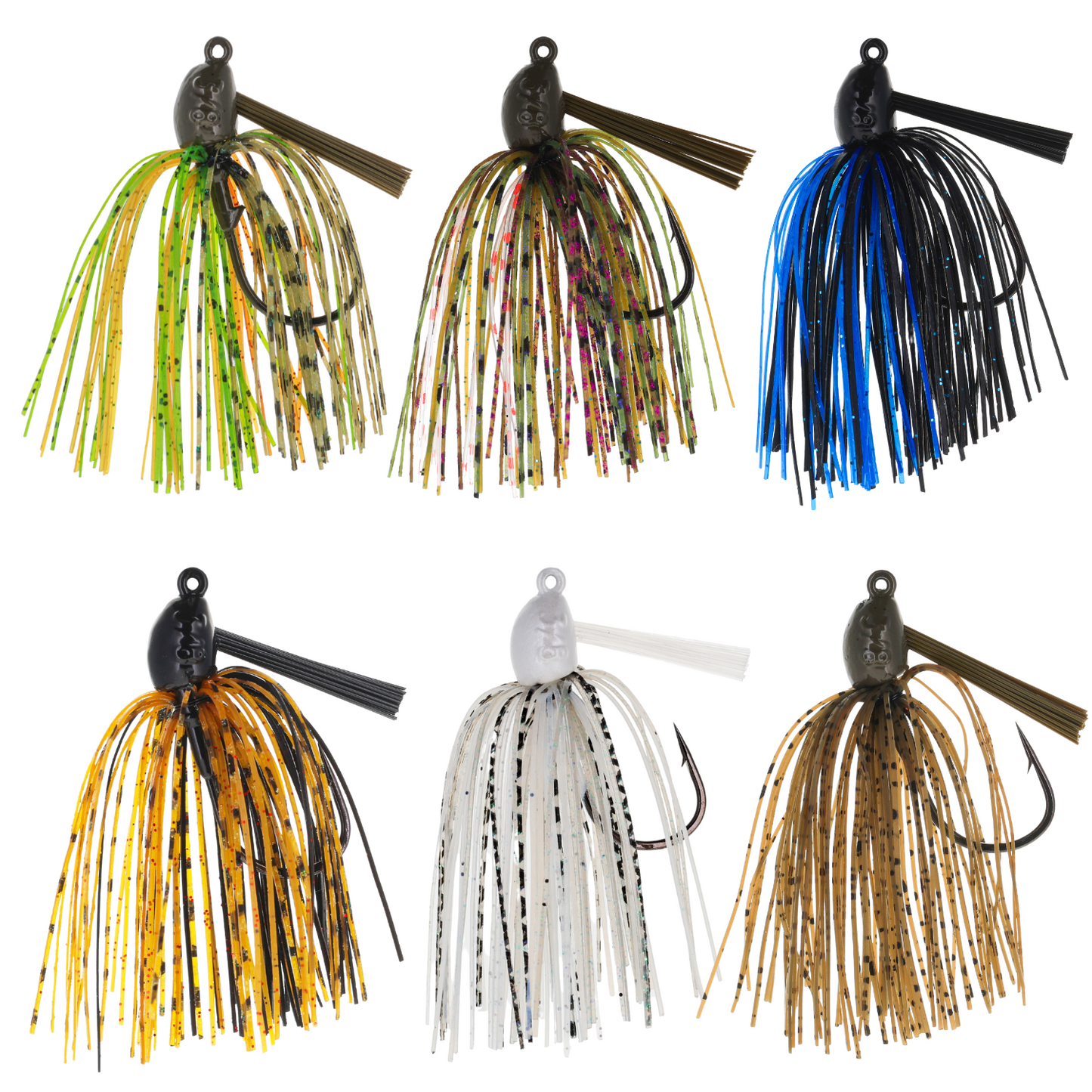 Reaction Tackle Lead Swim Jigs – Premium Weedless Bass Fishing Lures- 3 Pack - New