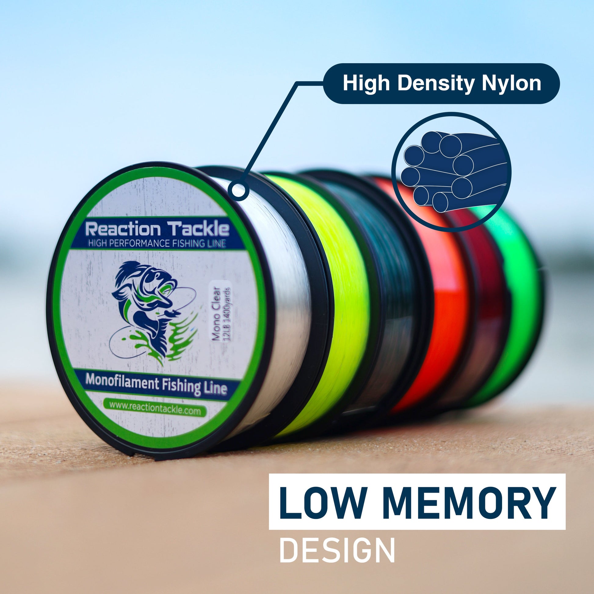 Reaction Tackle Nylon Monofilament Fishing Line Reaction Tackle