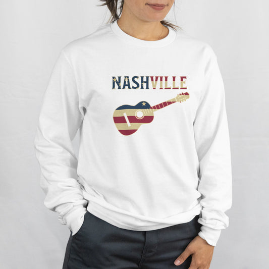 Nashville Guitar Long Sleeve Tee
