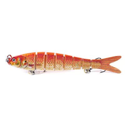 Multi Jointed Fishing Lure – Realistic Soft Bait for Bass & – JM035 9 3pcs Fishing Gear by SbrTnHomes